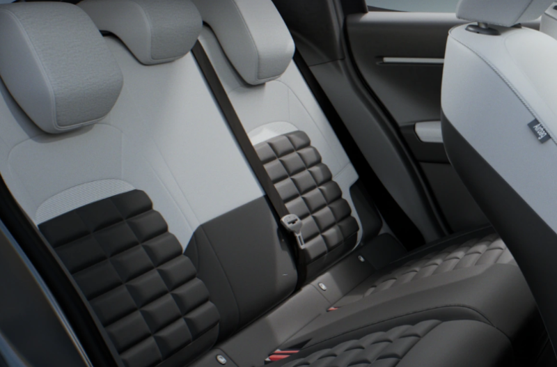 Close up of the car seats