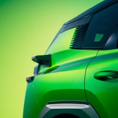 close up of side of car