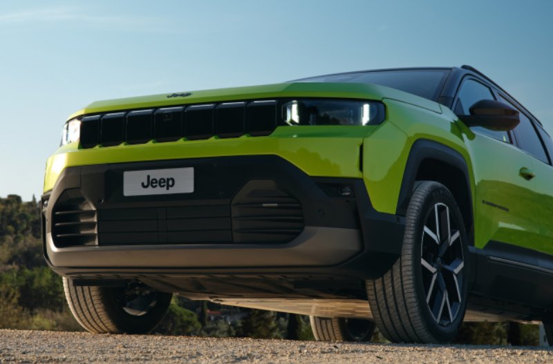 low angle of the car