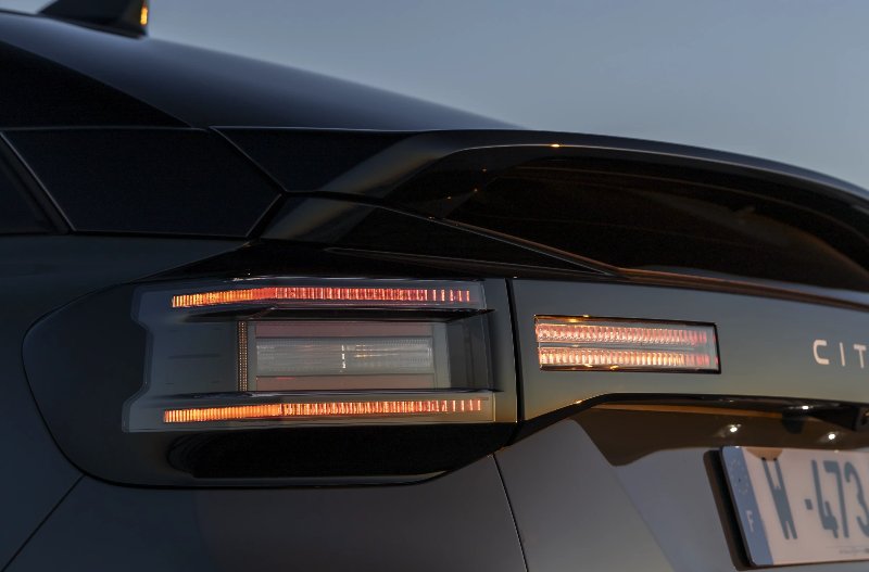 close up of the rear