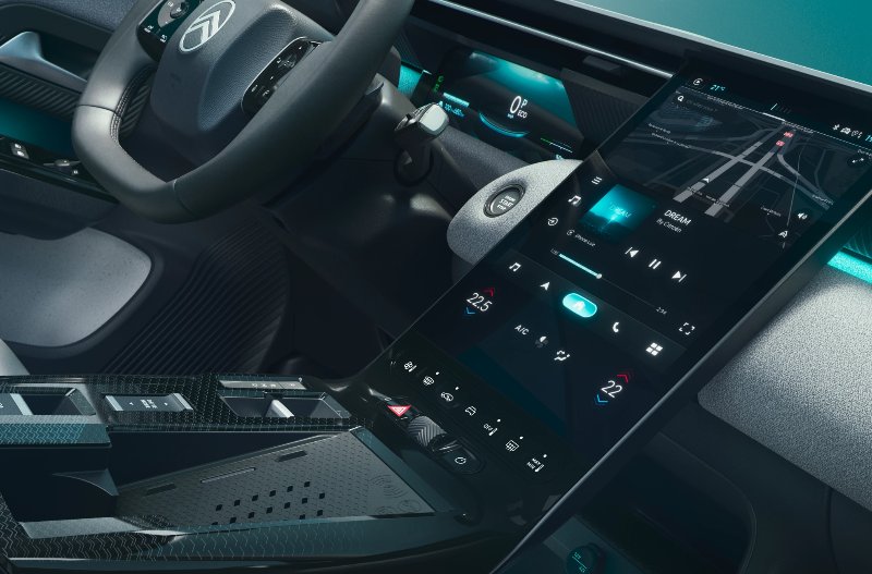 close up image of the cars central console syatem