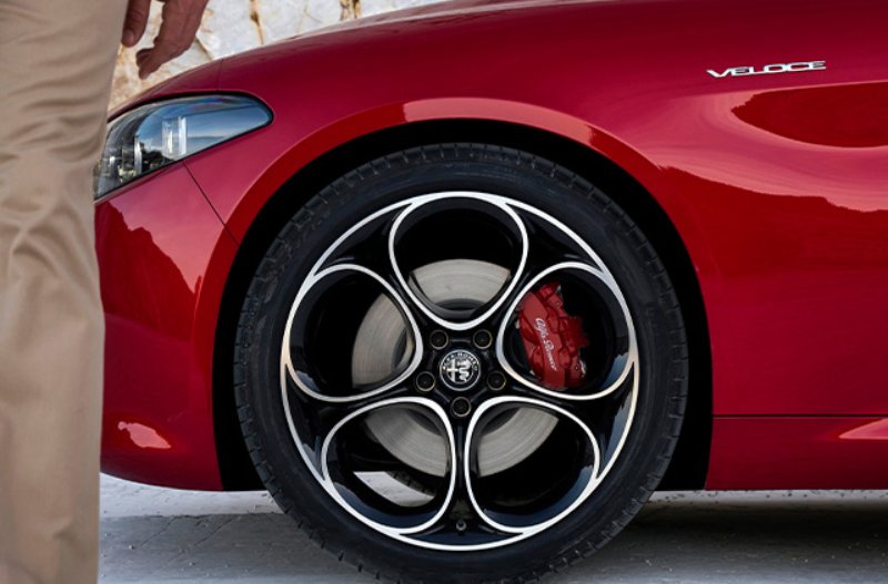 shot of the wheel of a car