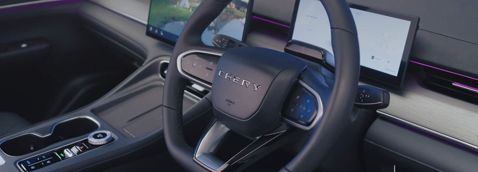 Close-up of car dashboard