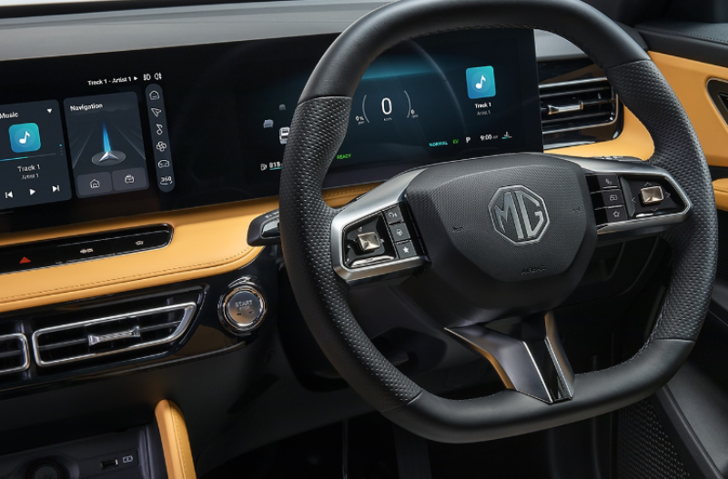 Close up of the dashboard