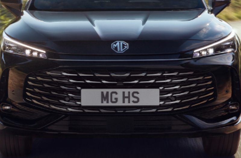 close up of the of the front of the car