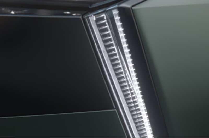 close up of the led light