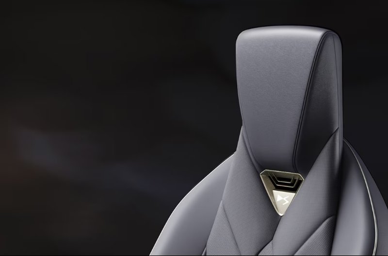 close up of the seat material
