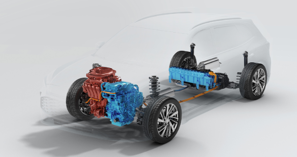skeleton of the car