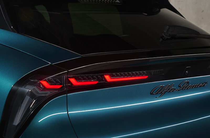 close up of the rear lights of the car
