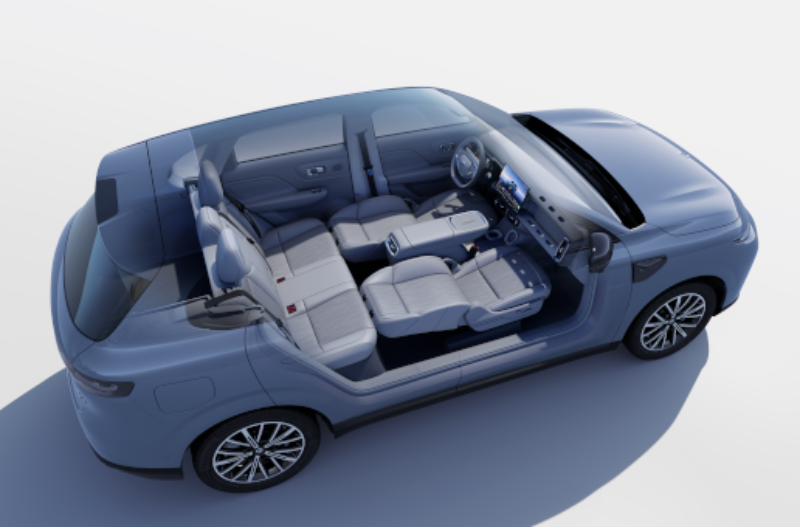 Car diagram of the seats